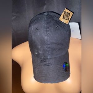 Black Dad Distressed Hat